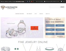 Tablet Screenshot of goldsmithjewelry.com